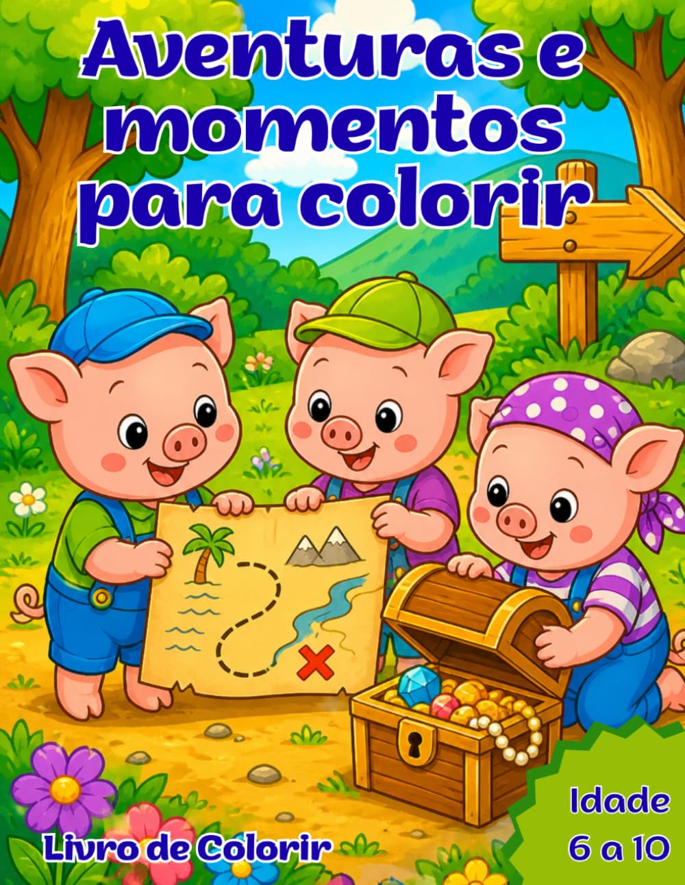Aventuras e momentos para colorir