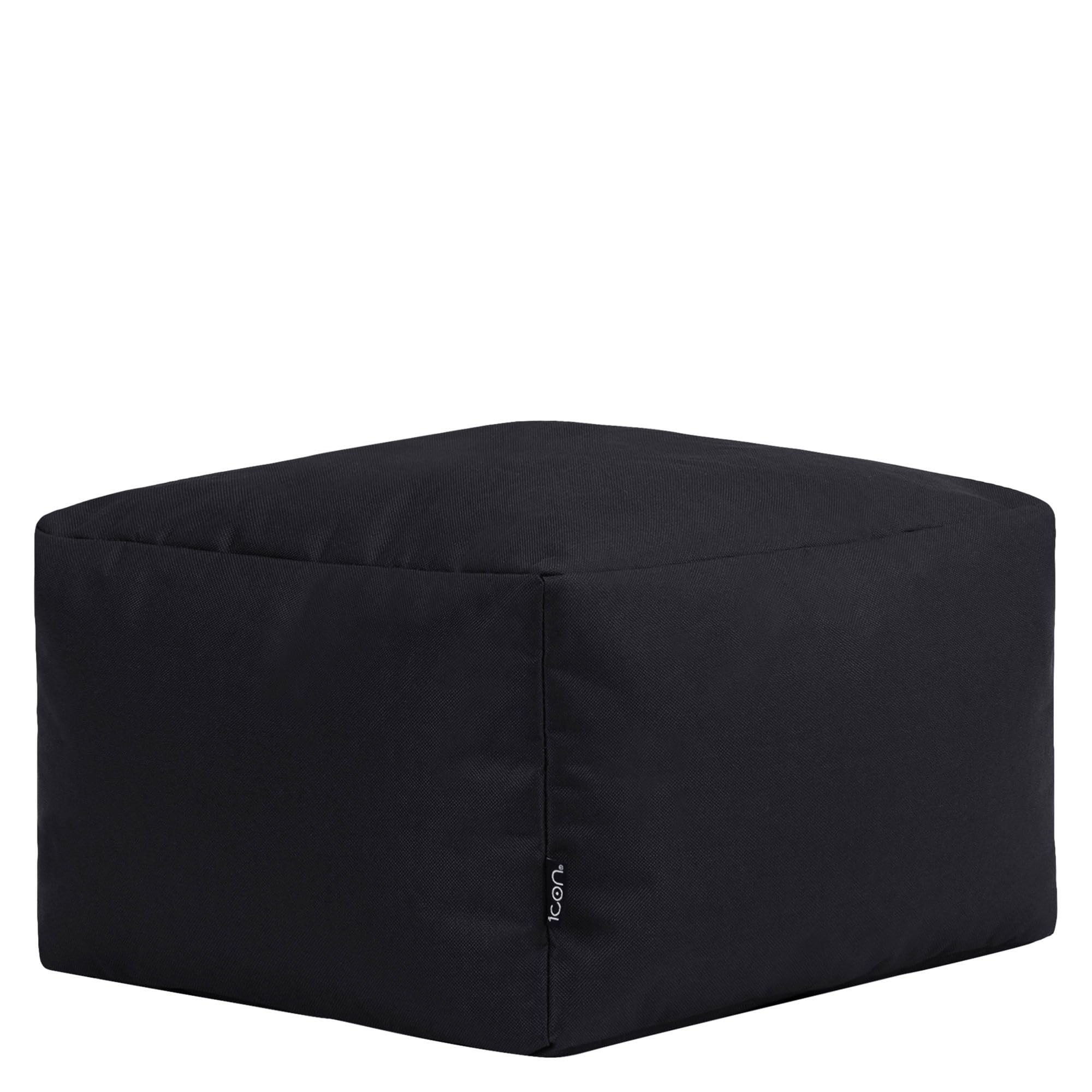 Bean Bag Bazaar Indoor And Outdoor Bean Bag Footstool - Black