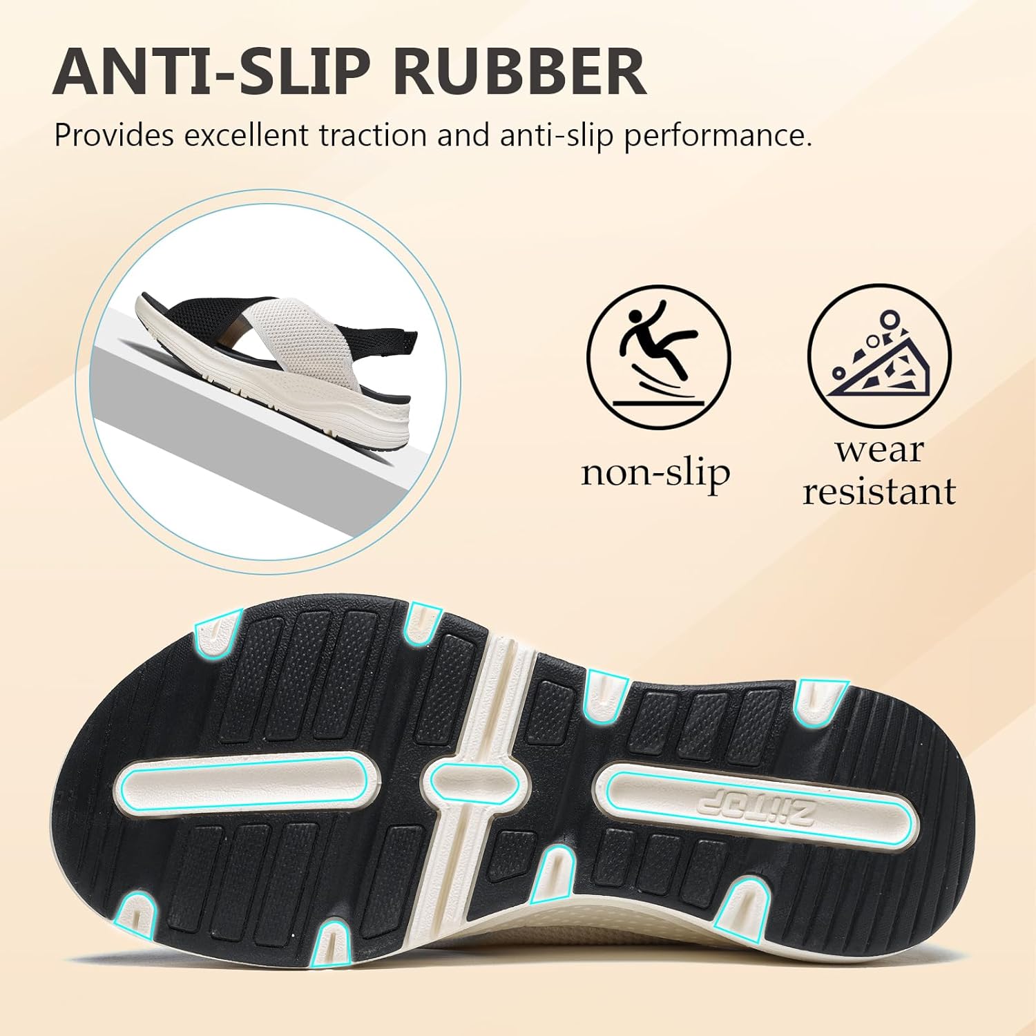 Womens Walking Sandals Arch Support Orthotic Ultra lightweight Shoes Comfortable Plantar Fasciitis Sandals for Sport Athletic Summer Beach - Image 6