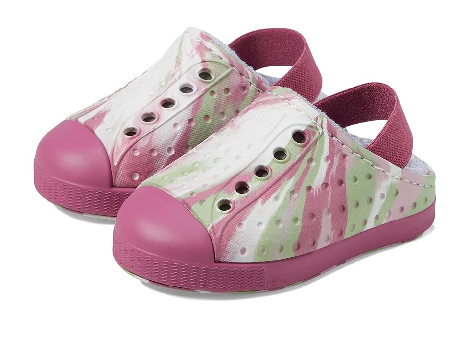 Native Shoes Kids Jefferson French Terry (Toddler) (Twilight Pink Marble/Twilight Pink) Kid's Shoes INTERNATIONAL SHIPPING