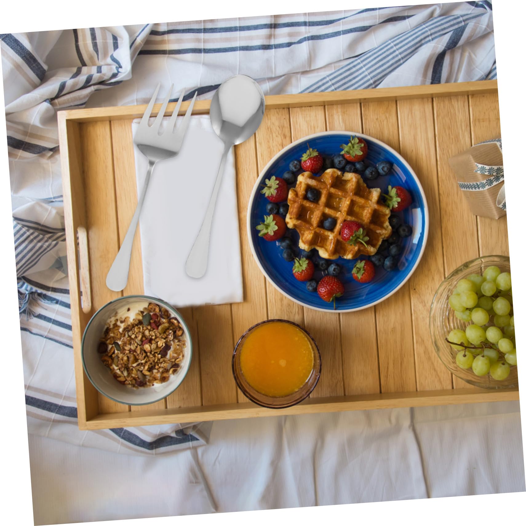 Toyvian Set Posate in Acciaio 18/10 Utensili Da Portata Resistenti Impugnatura Ergonomica, Kit Stoviglie Per Buffet e Feste, Adatto a Ristoranti, Hotel e Uso Domestico