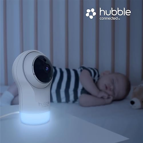 Miniatura 9 de Hubble Connected Nursery Pal Glow Smart Connect, monitor de bebé habilitado para Wi-Fi, vista desde teléfono inteligente compatible