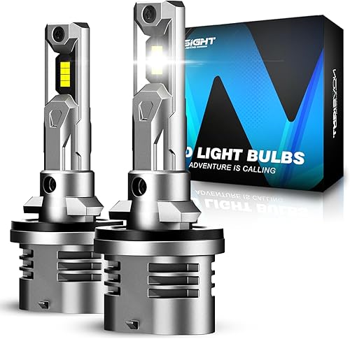 Miniatura 8 de NOVSIGHT Luz antiniebla LED H10 9145, tamaño mini 11, 16000LM 600% brillo, 6500K blanco frío 9145 bombilla antiniebla, luz inalámbrica Plug and Play