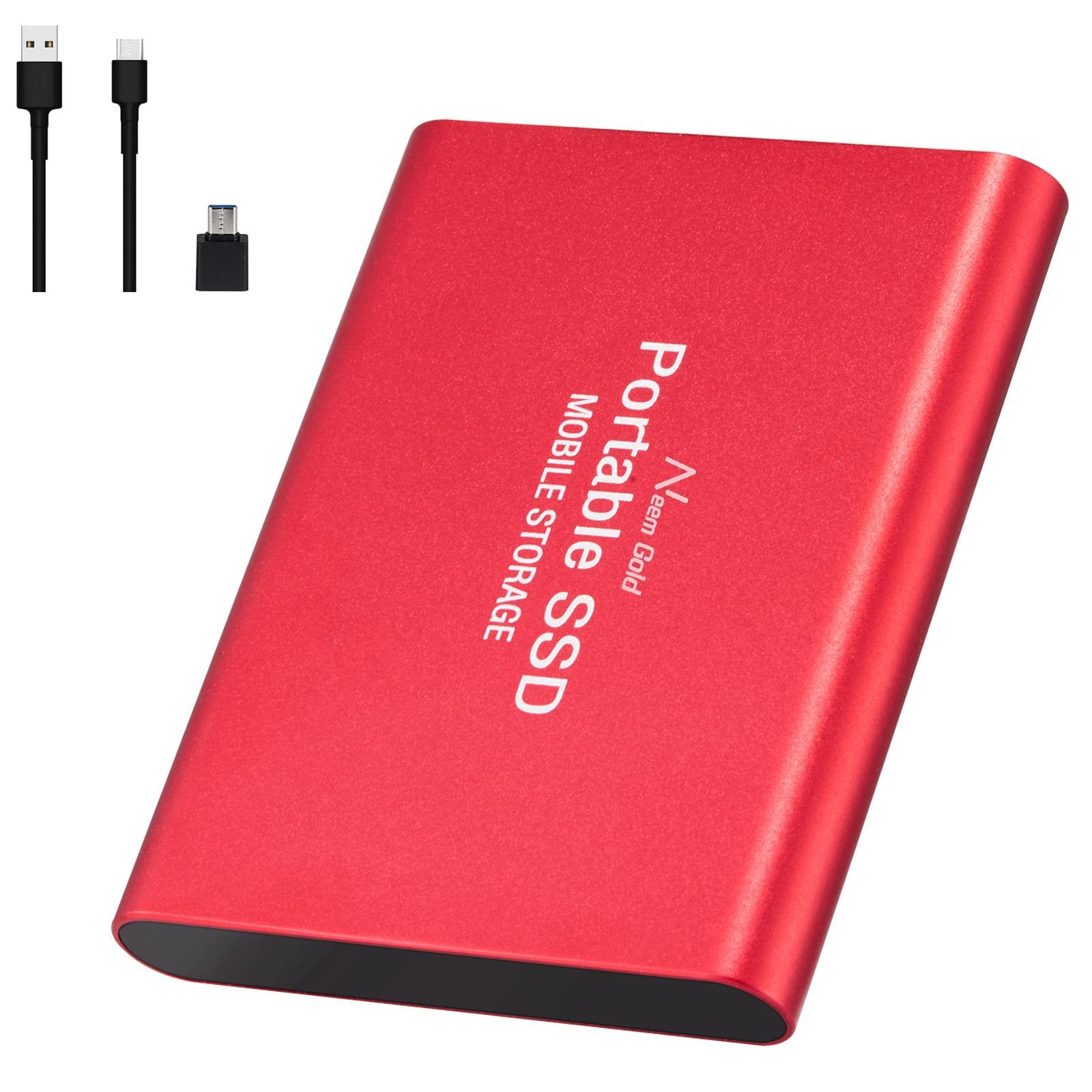 LOOM TREE® SSD USB 3.1 External Solid State Drives Hard Disk for PC Laptop 2TB Red| Drives, Storage & Blank Media | Hard Drives (HDD, SSD & NAS) | Solid State Drives (B0CC2VVHJ6) Amazon Price History, Amazon Price Tracker