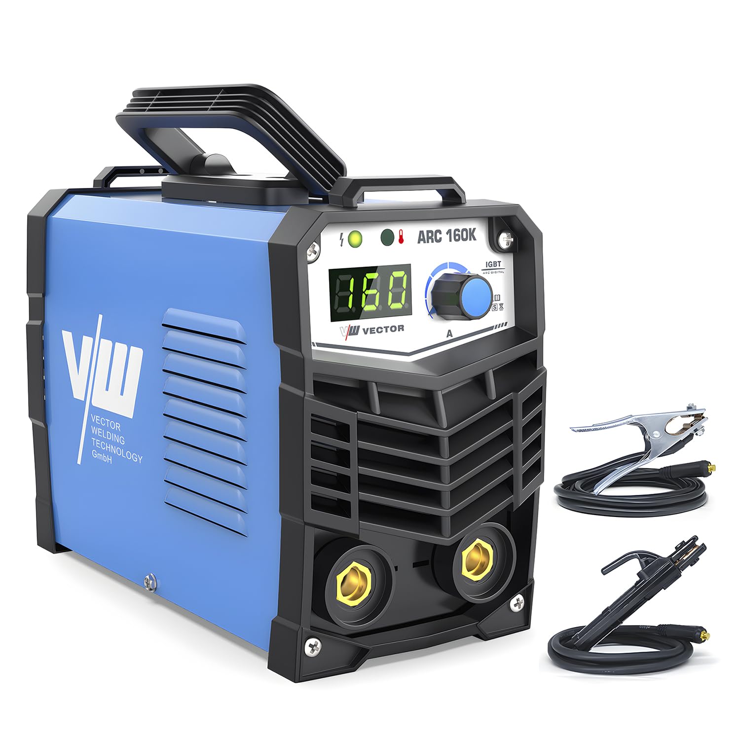 VECTOR WELDING Soldador Electrodos 160 A Solddor Inverter MMA/ARC | Dispositivo para Principiantes IGBT ARC 160