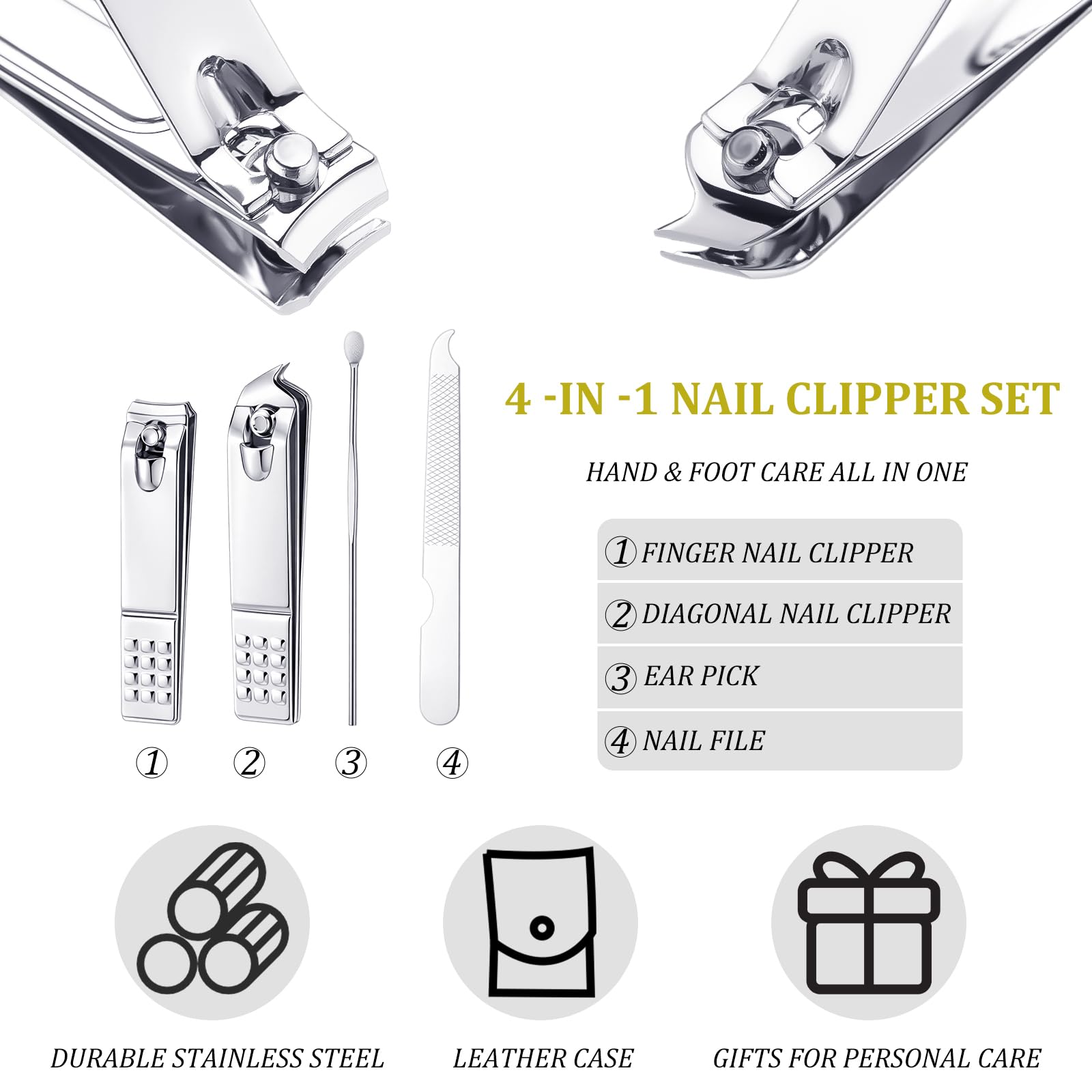 24 Set Man of God Gifts Bulk Christian Manicure Set Mini Nail Clippers Travel Grooming Nail Kit Professional Stainless Steel Pedicure Tools with Bags Cards Father Day Gifts for Men Church