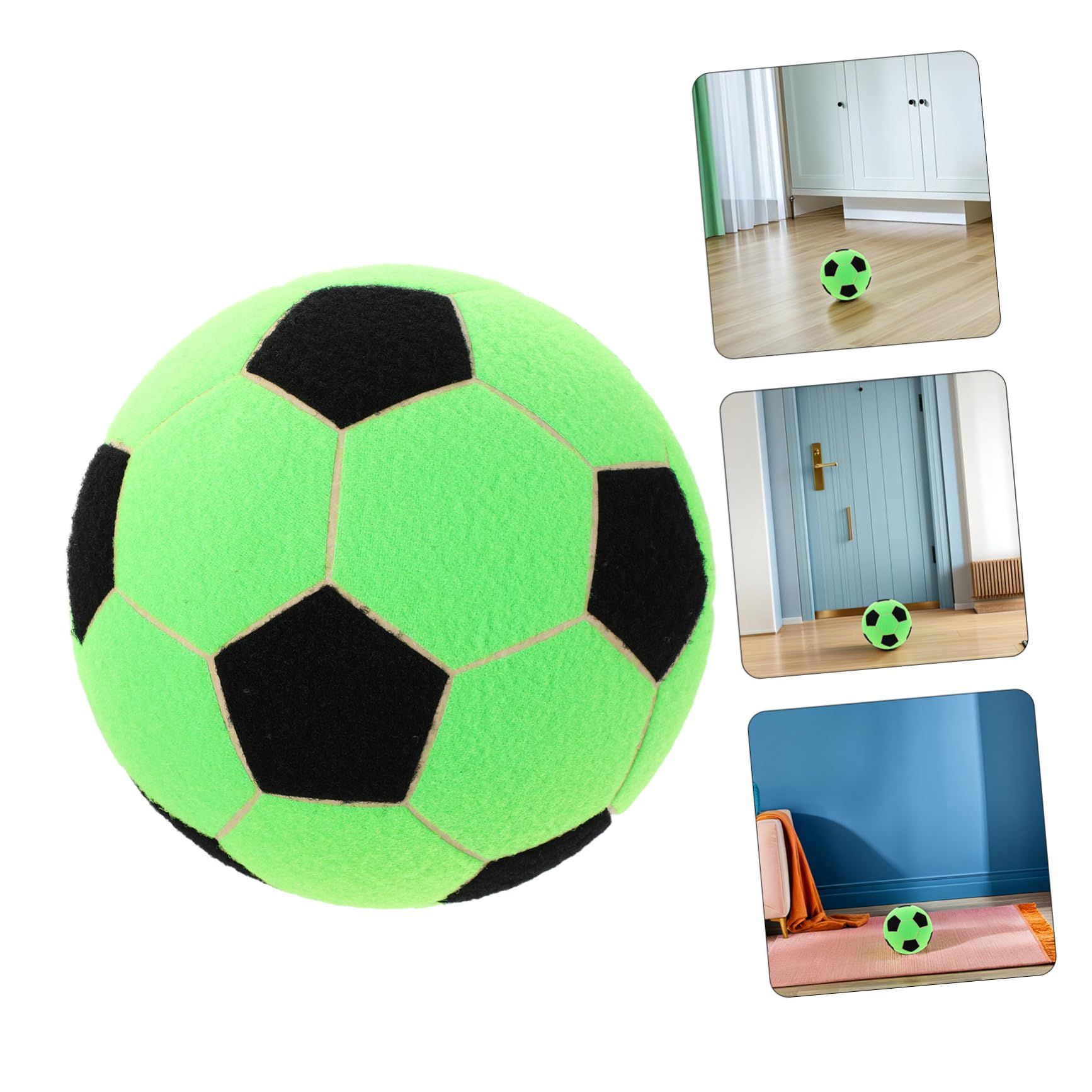 Pelota de Dardos de Fútbol Inflable de Fieltro y Caucho, 1