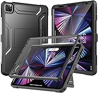 Vista 16 de Soke Funda para iPad Pro de 11 pulgadas 2022/2021/2020/2018/iPad Air de 5ª/4ª generación, protector de pantalla integrado - Compatible con carga