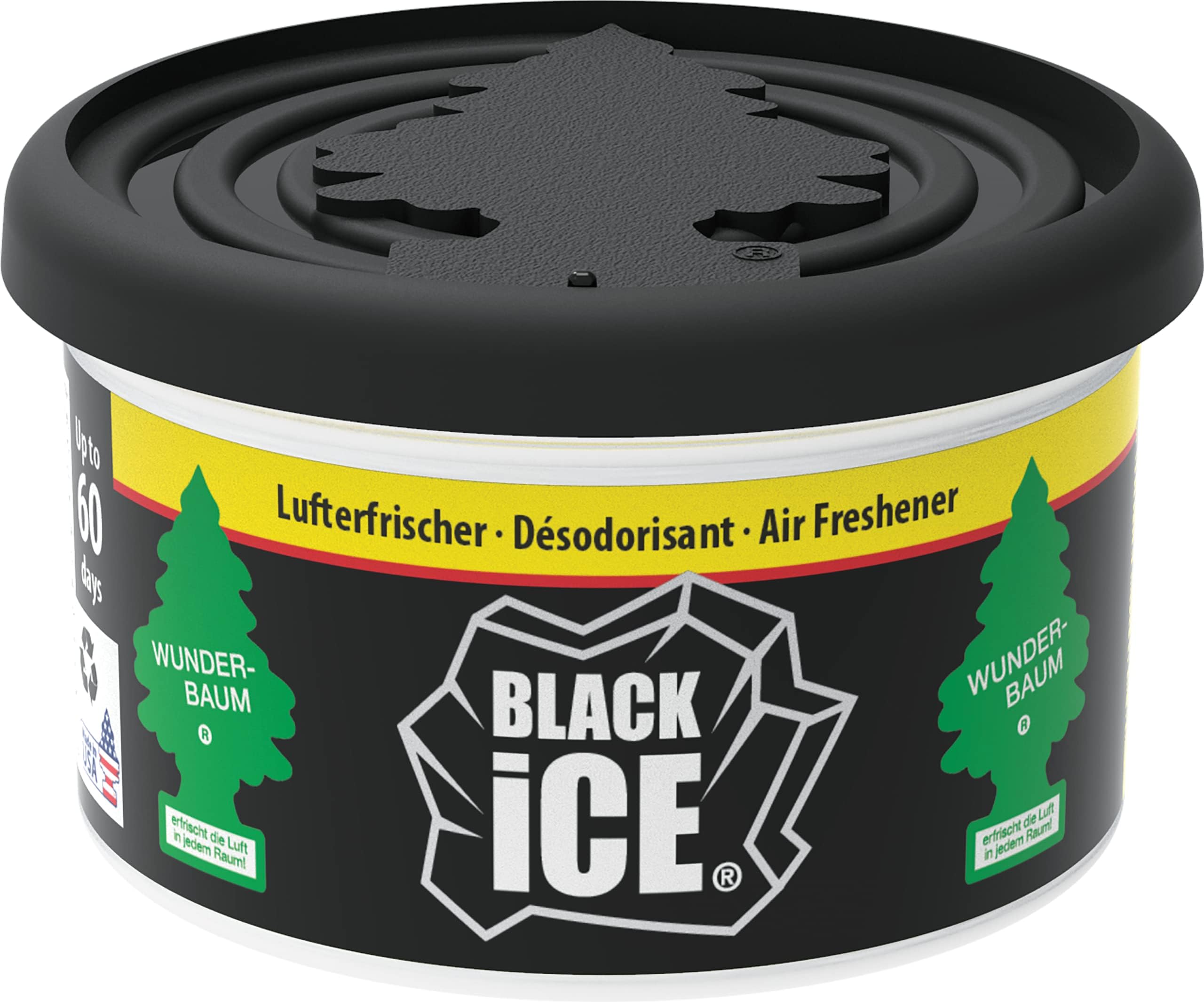 Wunderbaum 20430 Air Freshener, Schwarz/Black ICE