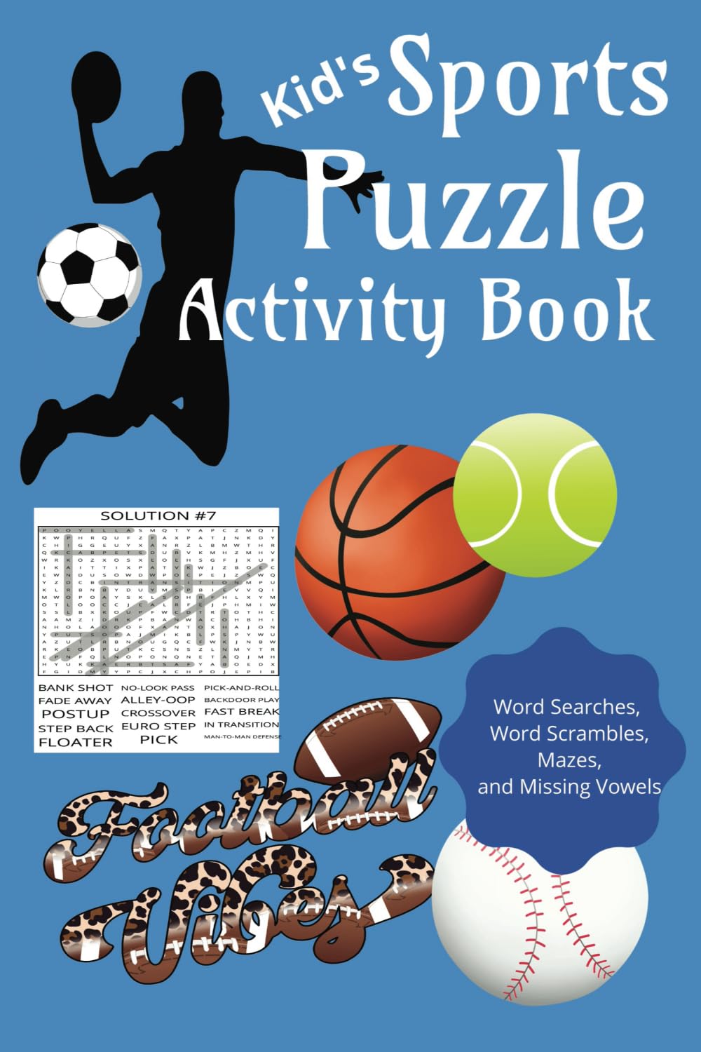 Kid's Sports Puzzle Activity Book