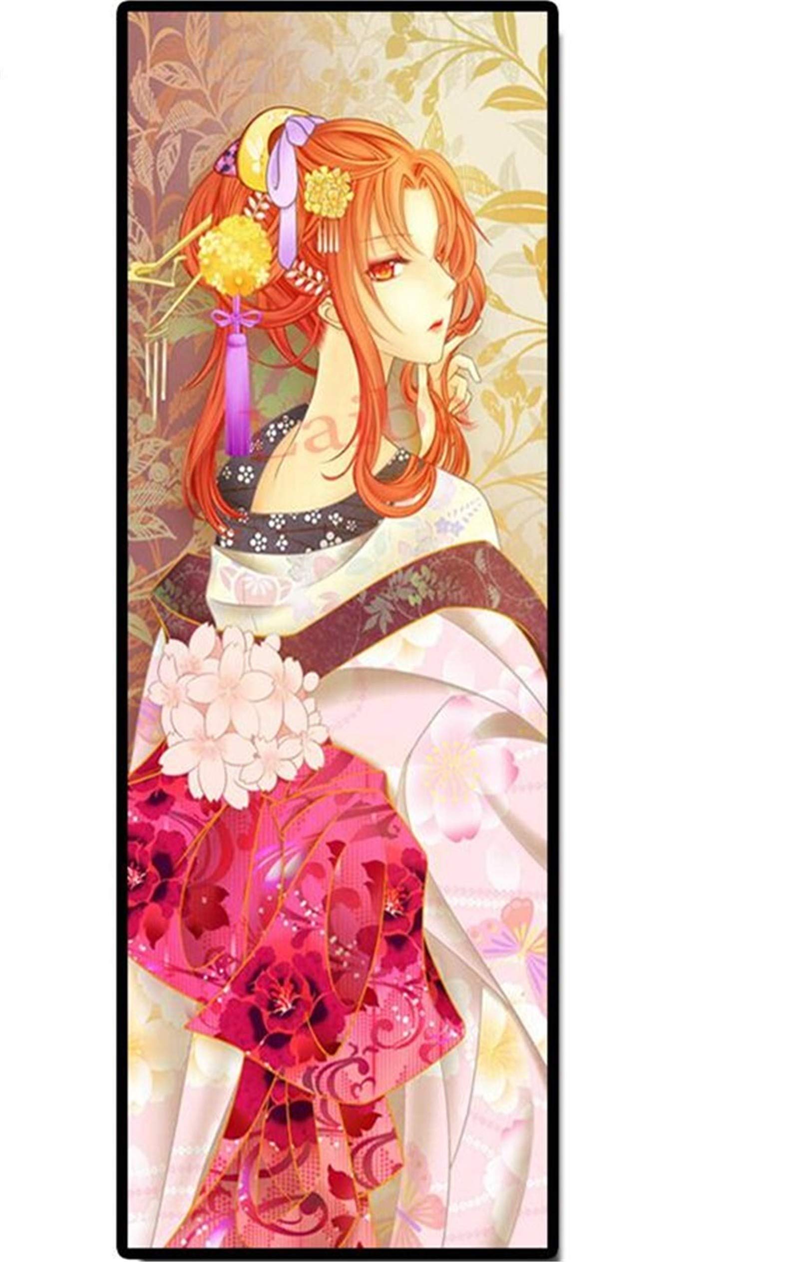 Broderie diamant femme japonaise strass carrés kit peinture 5D complet