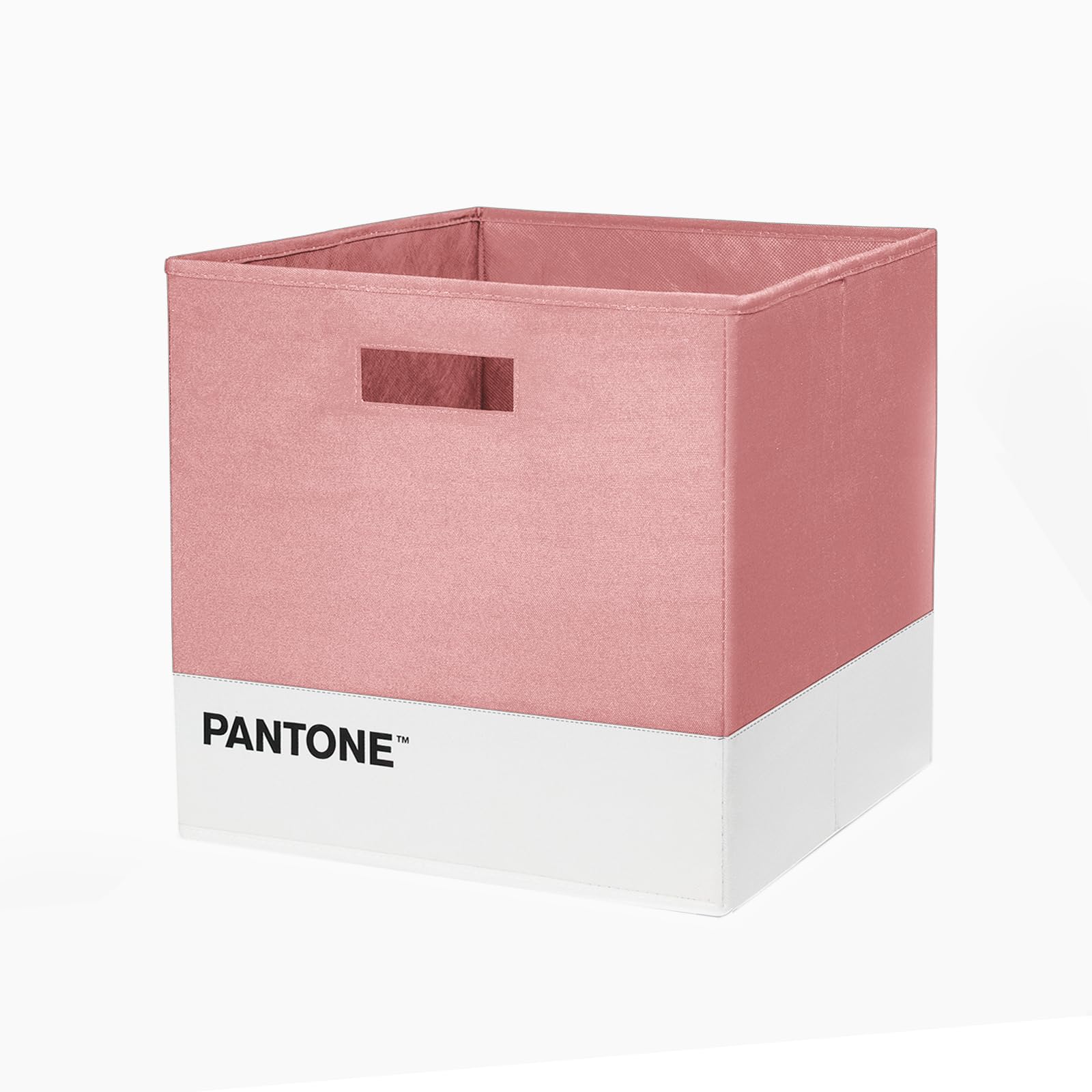 PANTONE Scatola Porta Oggetti Multiuso per Cubo Contenitore Giochi Bambini e Organizer Armadio Salvaspazio, Cesto Portaoggetti Pieghevole anche per Librerie, Cesta Giochi Bambini 32,5x32,5x32,5 cm