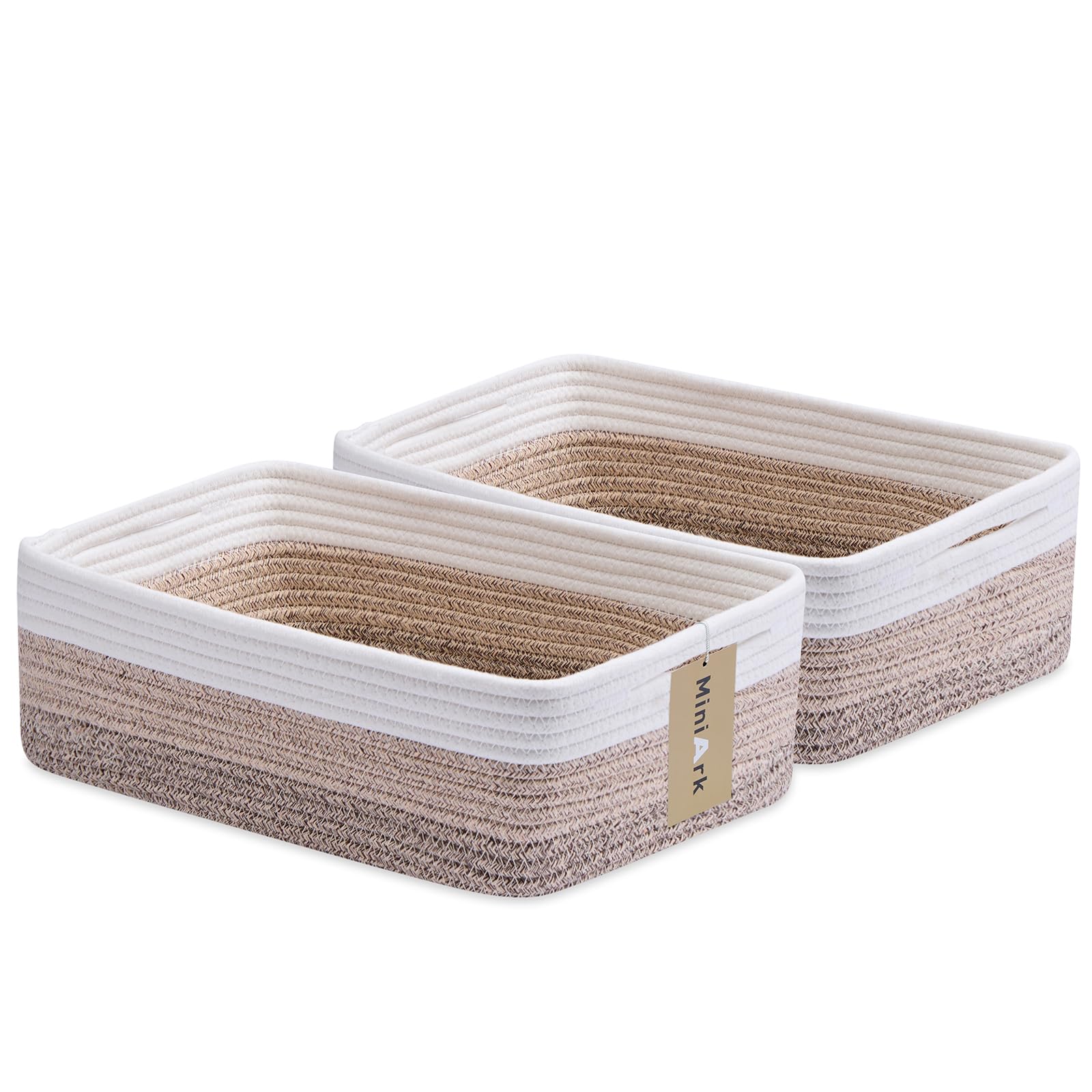 Amazon.com: MiniArk Large Shallow Organizing Baskets 15x11x5.1