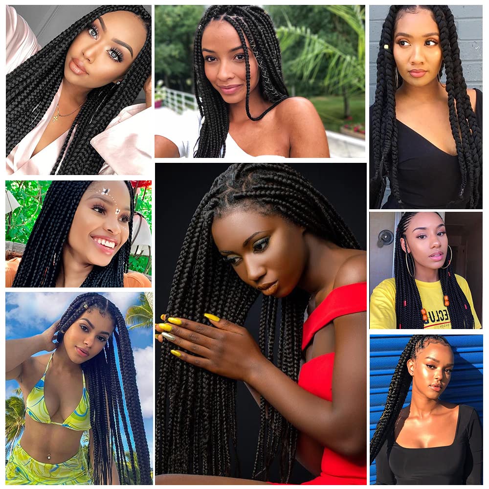 Buy Braiding Hair Pre stretched,8 Packs Pre Stretched Braiding Hair