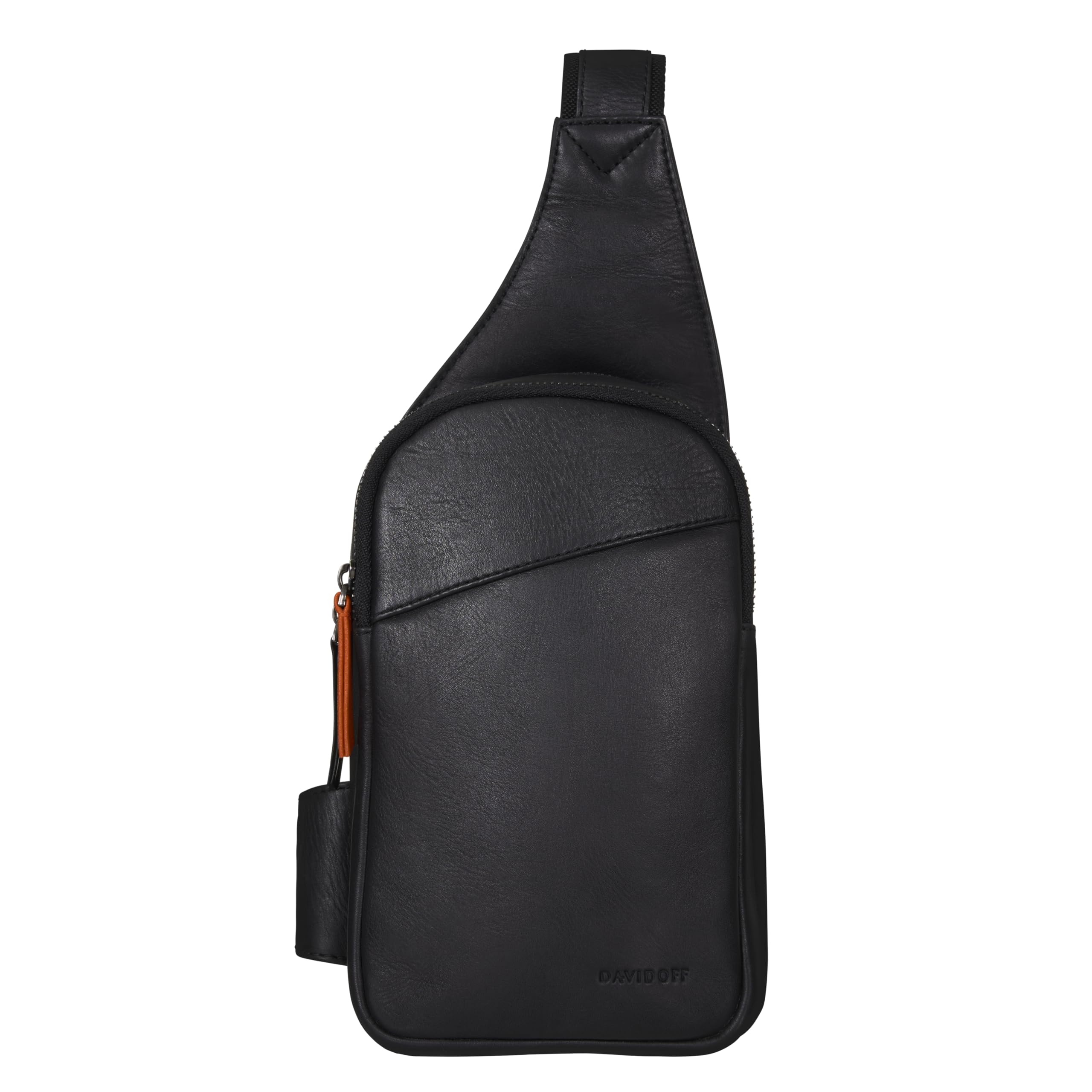 DAVIDOFF ESSENTIALS Sling Bag – Herren Umhängetasche aus feinem Leder