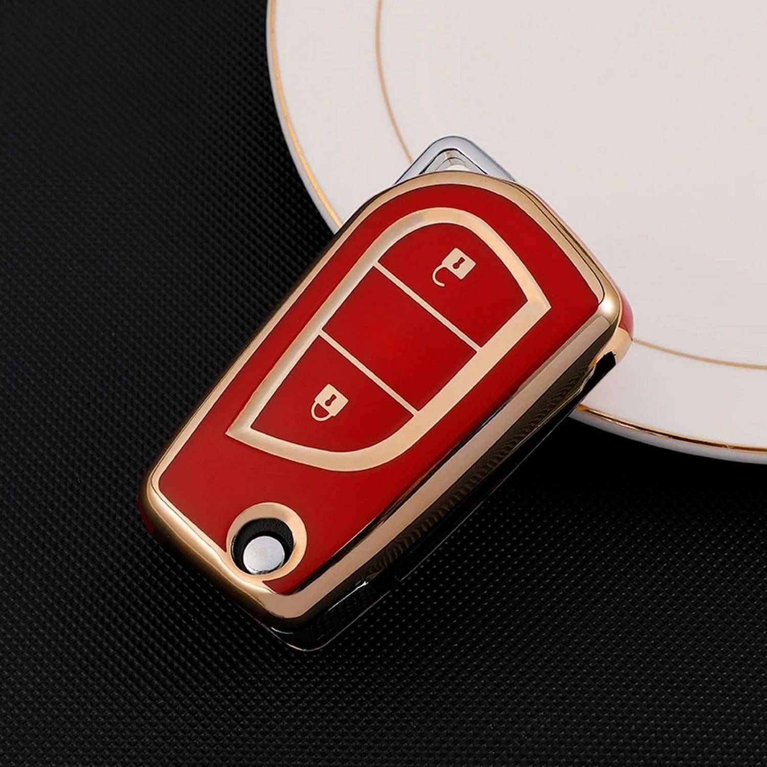 Télécommande clé Toyota Corolla Aygo Rav4 coque de remplacement TPU 3 boutons