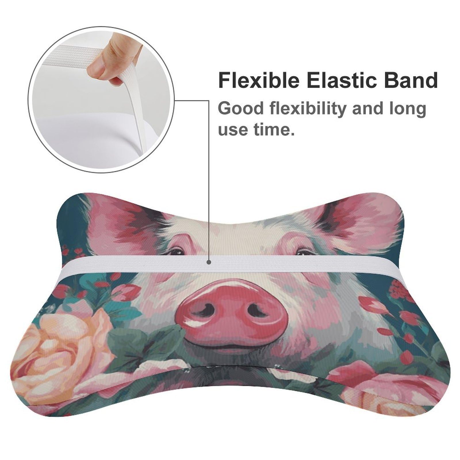 Almohada sonriente (11), núcleo de almohada de espuma viscoelástica, cojín, proporciona apoyo para el cuello, almohadas de coche para viajes y oficinas en casa.
