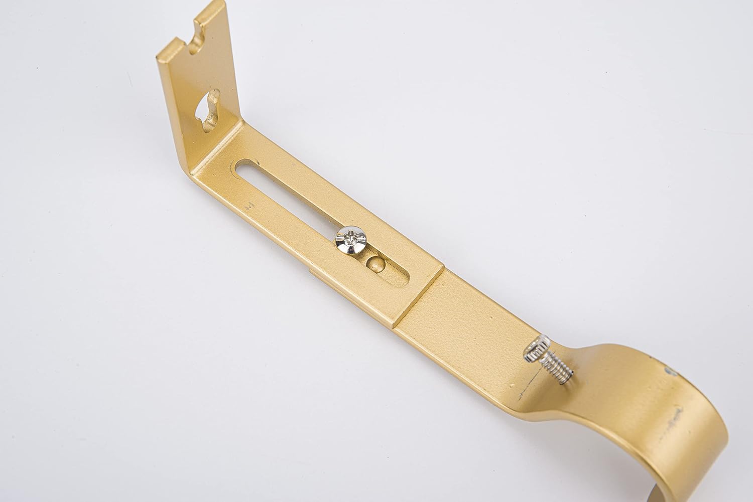 Ycolnaefllr Golden Curtain Rod Brackets, Set of 2 Heavy Duty, Fits 1" Rod | Gold brackets set of 2 for 1" rods. Heavy-duty steel holds 30 lbs. Adjustable fit. Perfect for living room. Easy install.