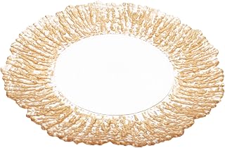 SECFOU Snack Bowl Fruit Plate Large Serving Tray Tableware for Party Wedding Reception Thanksgiving Glass Decorative