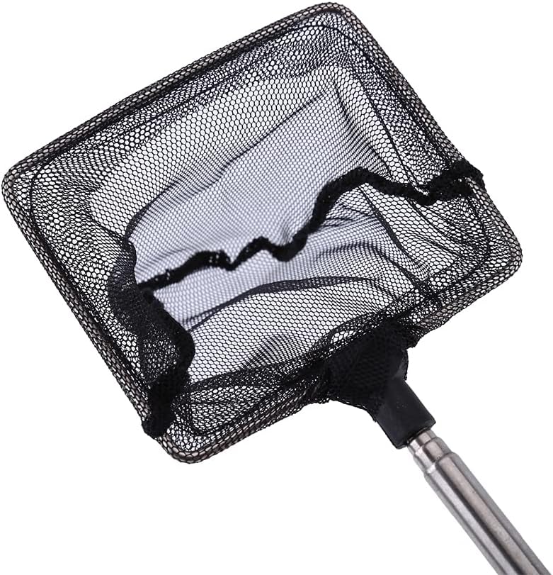 ラバーネット 耐荷重 釣りネット 滑り止め 長さ調整可能 伸縮玉網 軽量 水槽 水族館 四隅 最大54 オフ