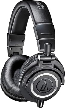 Audio-Technica M50x Professional Headphones for Monitoring in Black