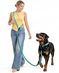Mains sans chien laisse, 8.2ft Corde multifonctionnelle avec poignée amovible et mains d'entraînement réglables En laisse libre pour les chiens marchant (Purple)