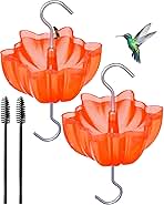 Ant Moat for Hummingbird and Oriole Feeders to Guard Against Ants Protecting The Sugar Nectar Water, Cleaning Brushes Included (Red 2 Pack)