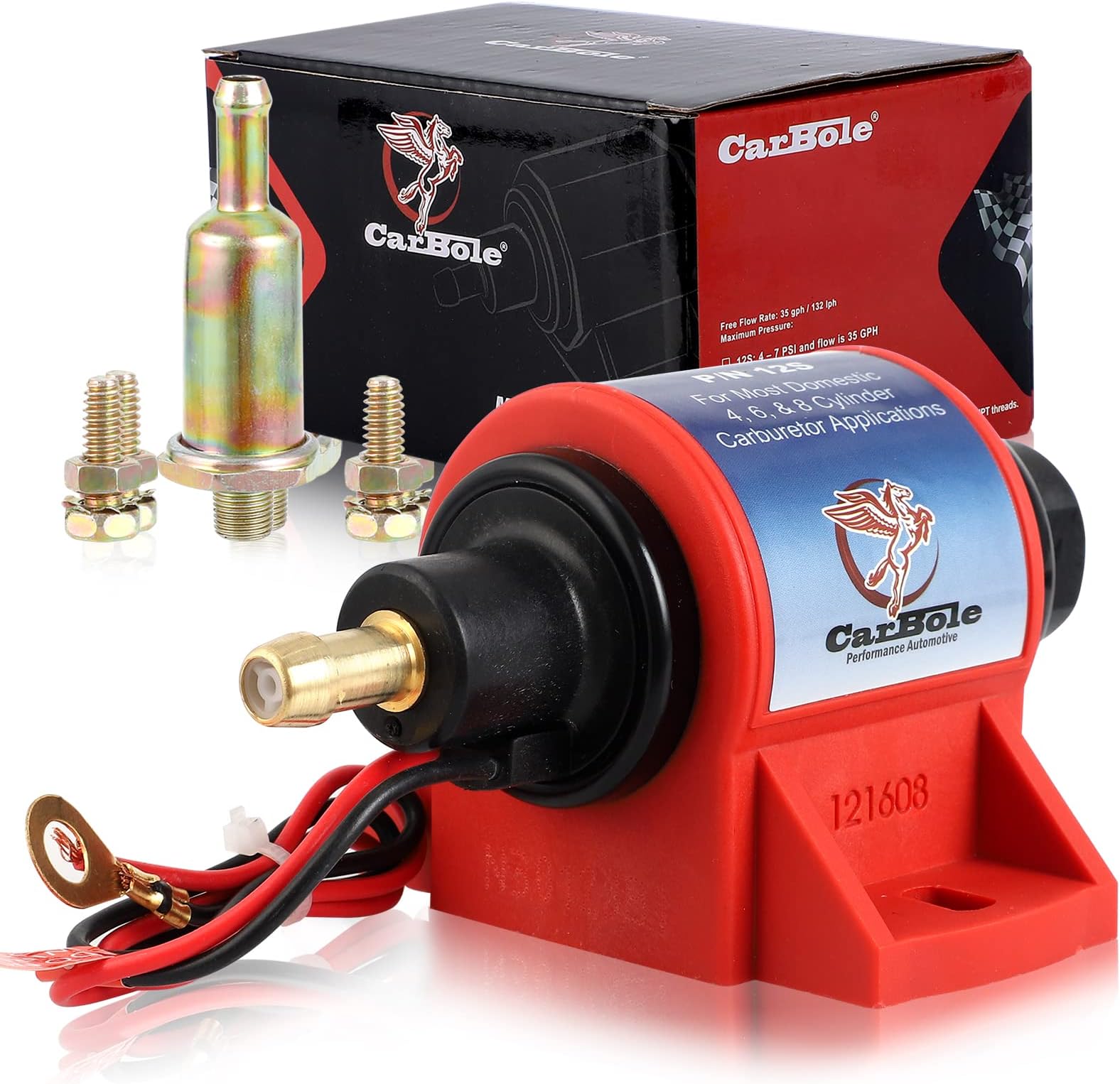 Mr. Gasket 12S Micro Electric Fuel Pump Automotive