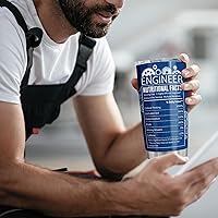 Vista 6 de Regalos de ingeniero, regalos de ingeniería mecánica y aeroespacial, regalo de jubilación para ingeniero, Vaso 20oz