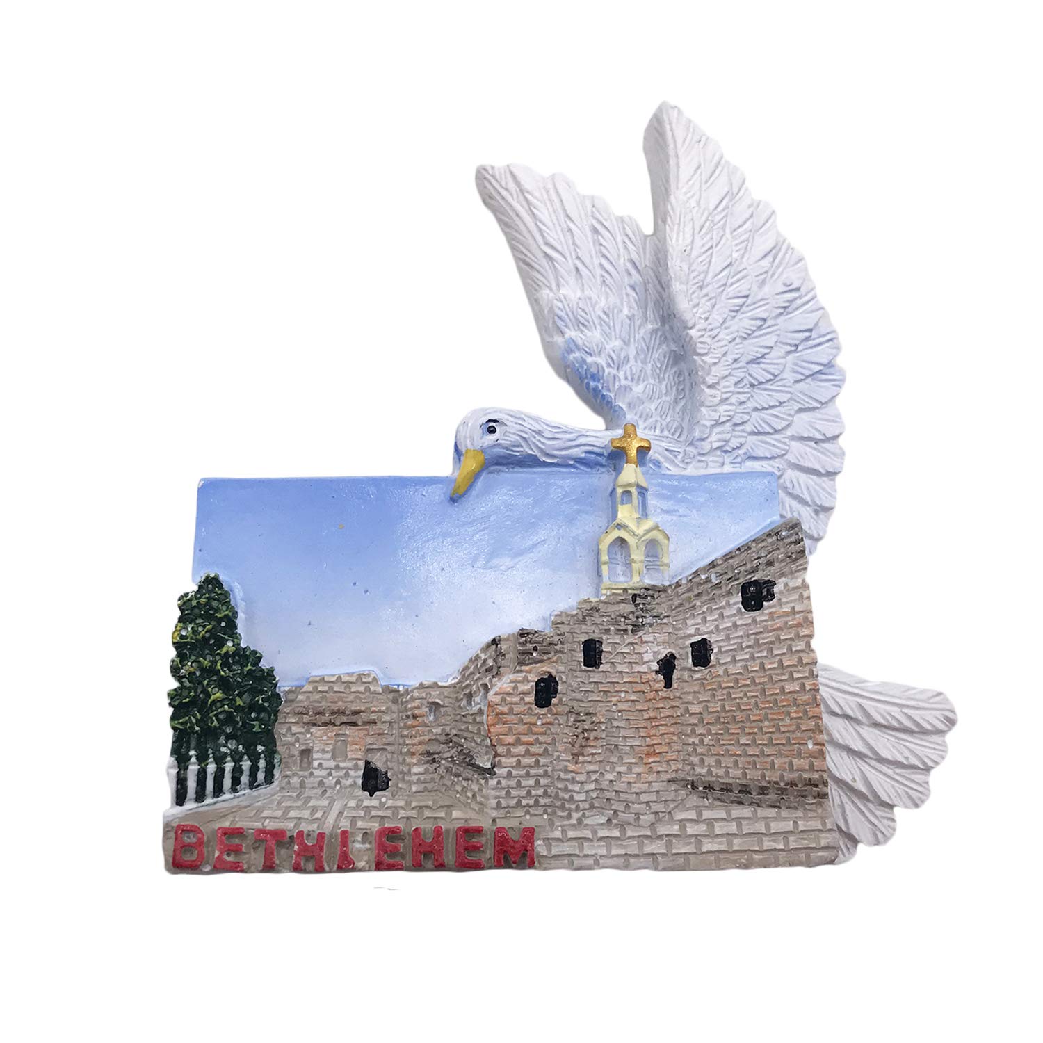 Wedarego Bethlehem Palestine 3D Refrigerator Fridge Magnet Tourist Souvenirs Handmade Resin Craft Magnetic Stickers Home Kitchen Decoration Travel Gift