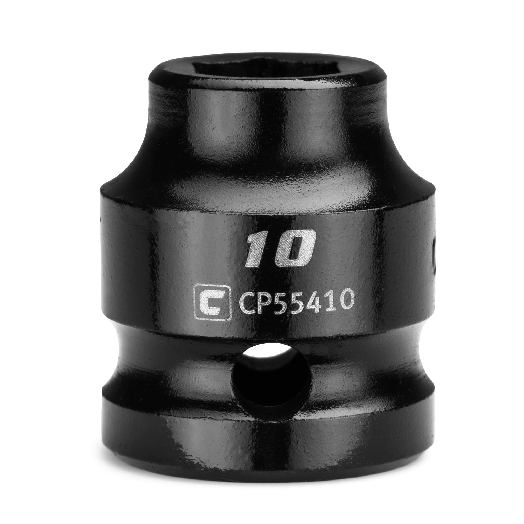 Capri Tools 10 mm Stubby Impact Socket, 1/2 in. Drive, 6-Point, Metric, CP55410 — image 1