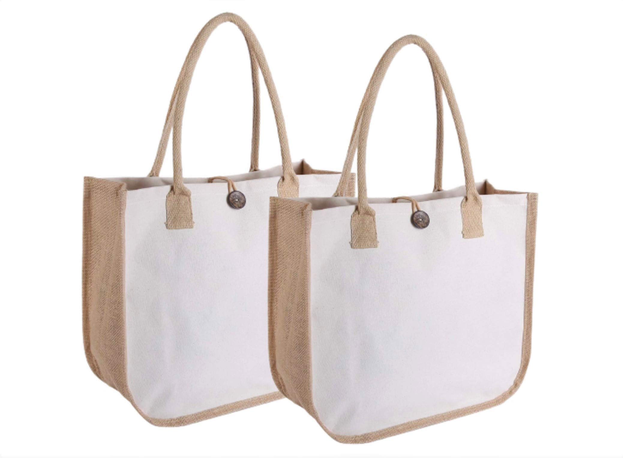 Earthbags ESSENTIAL CANVAS TOTE BAGS WITH LOOP CLOSURE (WHITE) (B07V27XN6S) Amazon Price History, Amazon Price Tracker