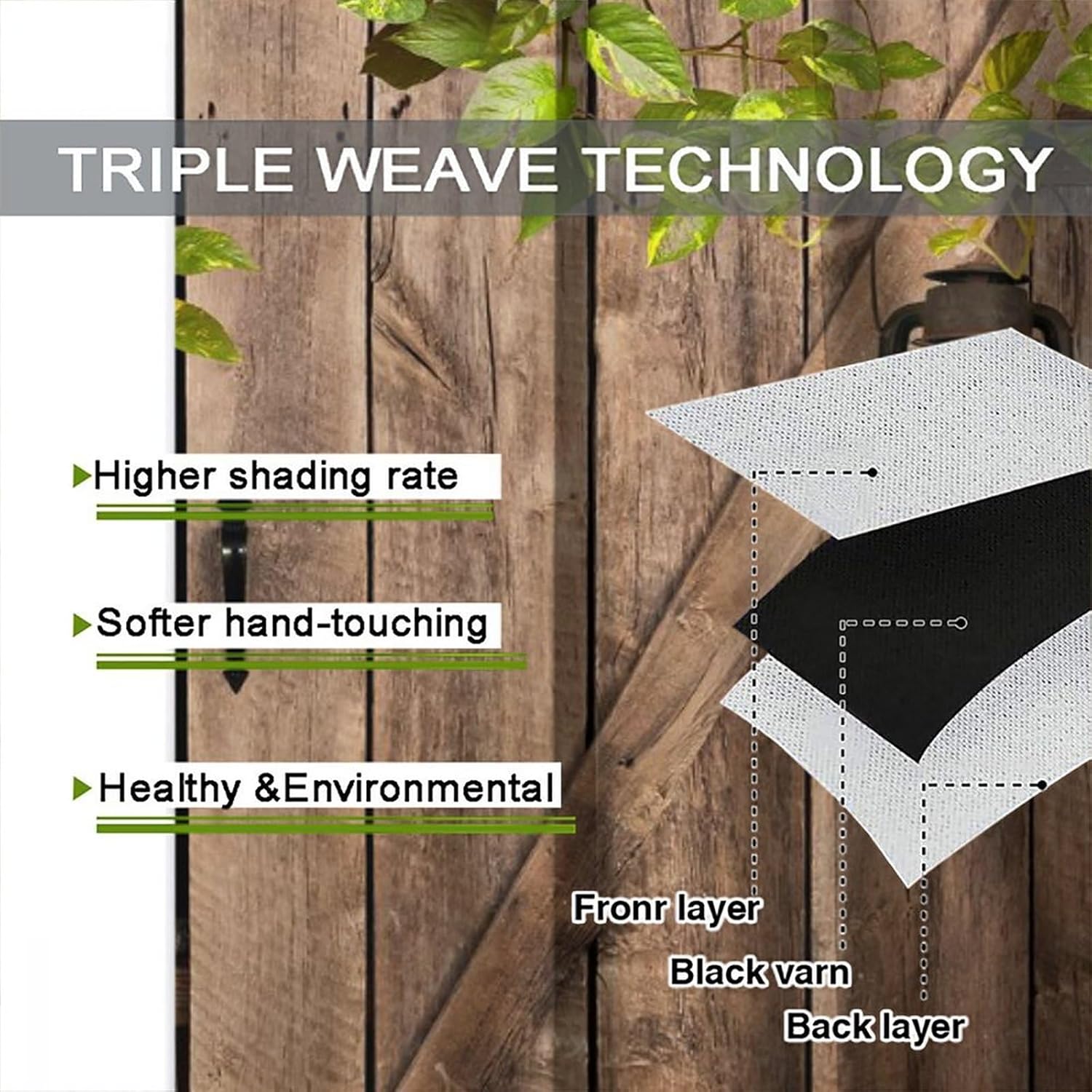 Wood Barn Door Curtains for Home Decor Rustic Wood Wagon Wheel Farmhouse Barnwood Green Leaves Plank Window Drapes for Bedroom Rod Pocket72x63in