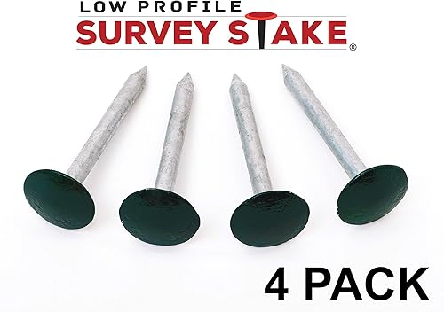 Miniatura 2 de Estacas galvanizadas de perfil bajo – 4 unidades verdes