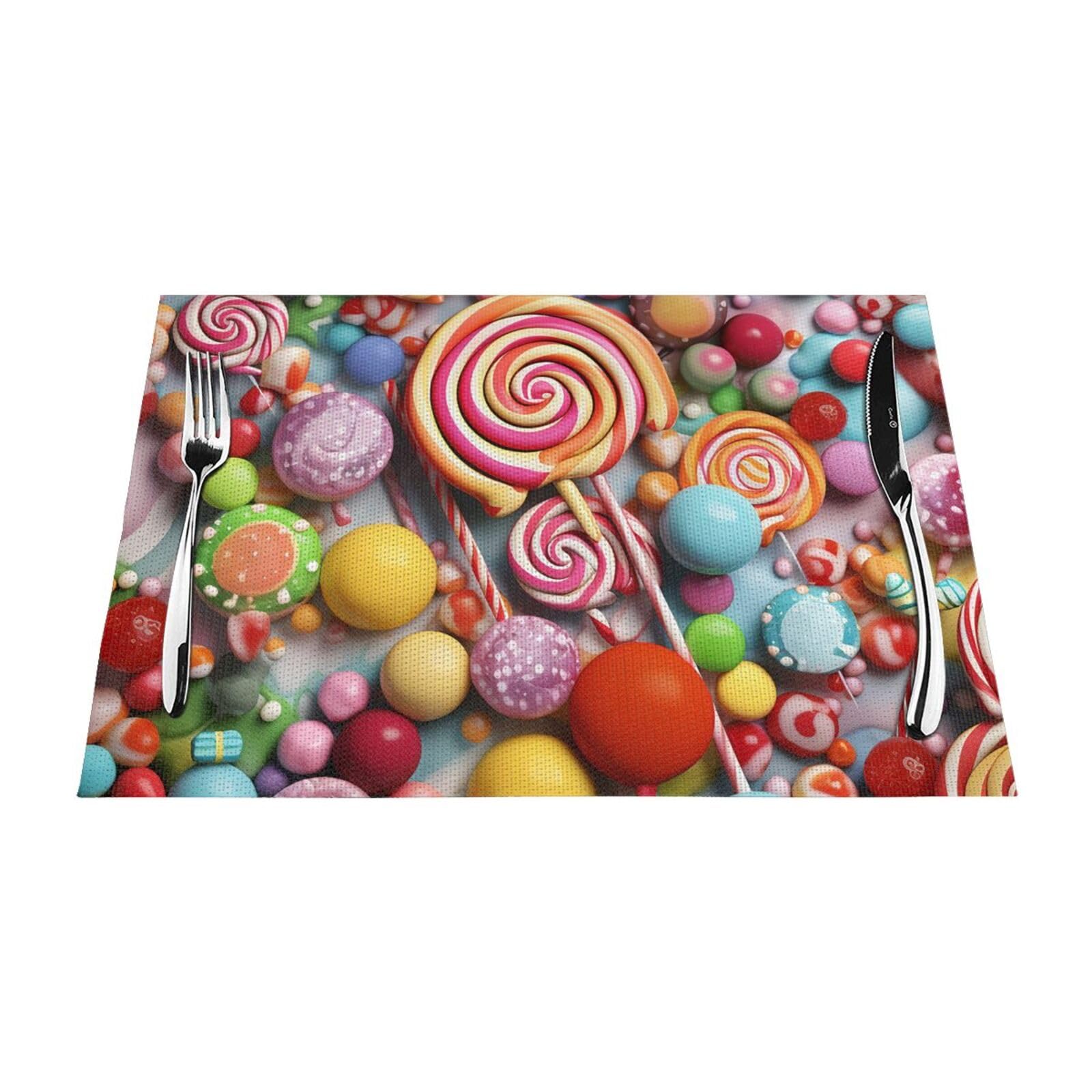 Set de table en vinyle lot de 6 pièces 30x45 cm lavables pour la cuisine