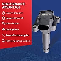 Vista 2 de Bobina de encendido OEM UF658 Compatible con Mercedes Benz 2014 2015 C250 2012-2015 SLK250 Reemplaza IC761 A0001502580-1.8L L4-1 Pack