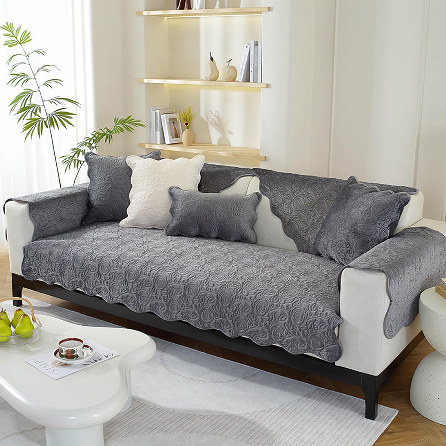 Housse de canapé douce 110 x 180 cm idéale pour vos soirées cocooning