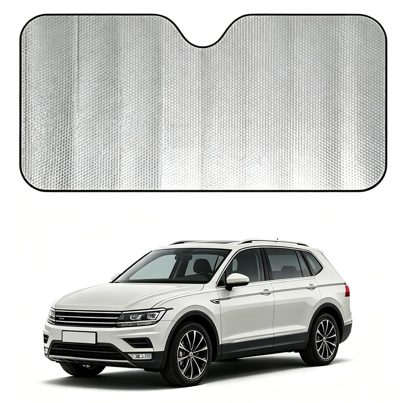 MRMYEXIXB Sun Shade Umbrella, for Jaguar F PACE Foldable Car Windscreen Sunshade UV Rays Reflector & Heat Insulation Parasol Interior Protector