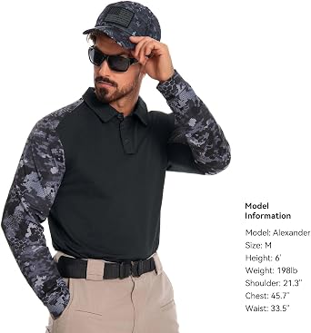Men's Tactical Polo Shirts Short Sleeve Athletic Golf Outdoor Lightweight Performance Sports Shirt