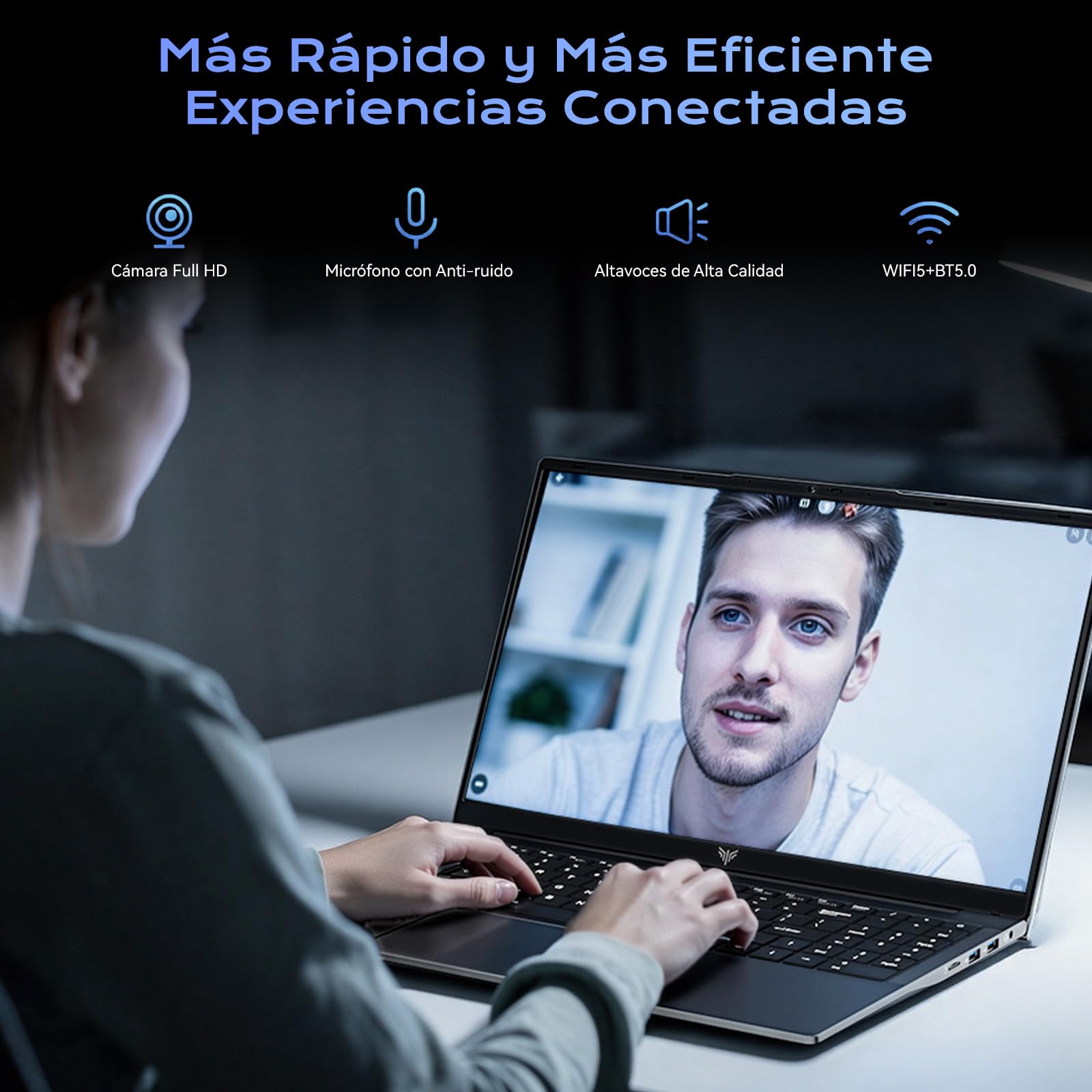 ACEMAGIC 15,6 Pulgadas Ordenador Portatil Procesador Ryzen 4300U (Superar N95/N150/3500U/3200U) hasta 3,7 GHz 16 GB RAM DDR4 512 GB SSD Expansión 2 TB, Portátil USB, BT5, WiFi, HDMI, Laptop Oficina