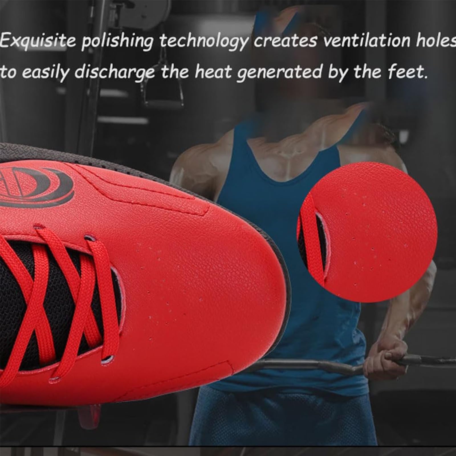Zapatillas de Culturismo, Calzado para Levantamiento de Pesas, Powerlifting y Sentadillas para Hombre.