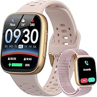 Fitpolo GTX20 Smartwatch for Women: 1.85" AMOLED Screen, Bluetooth Calls, 7-Day Battery, 105+ Sports Modes, Heart Rate SpO2 Sleep Tracker