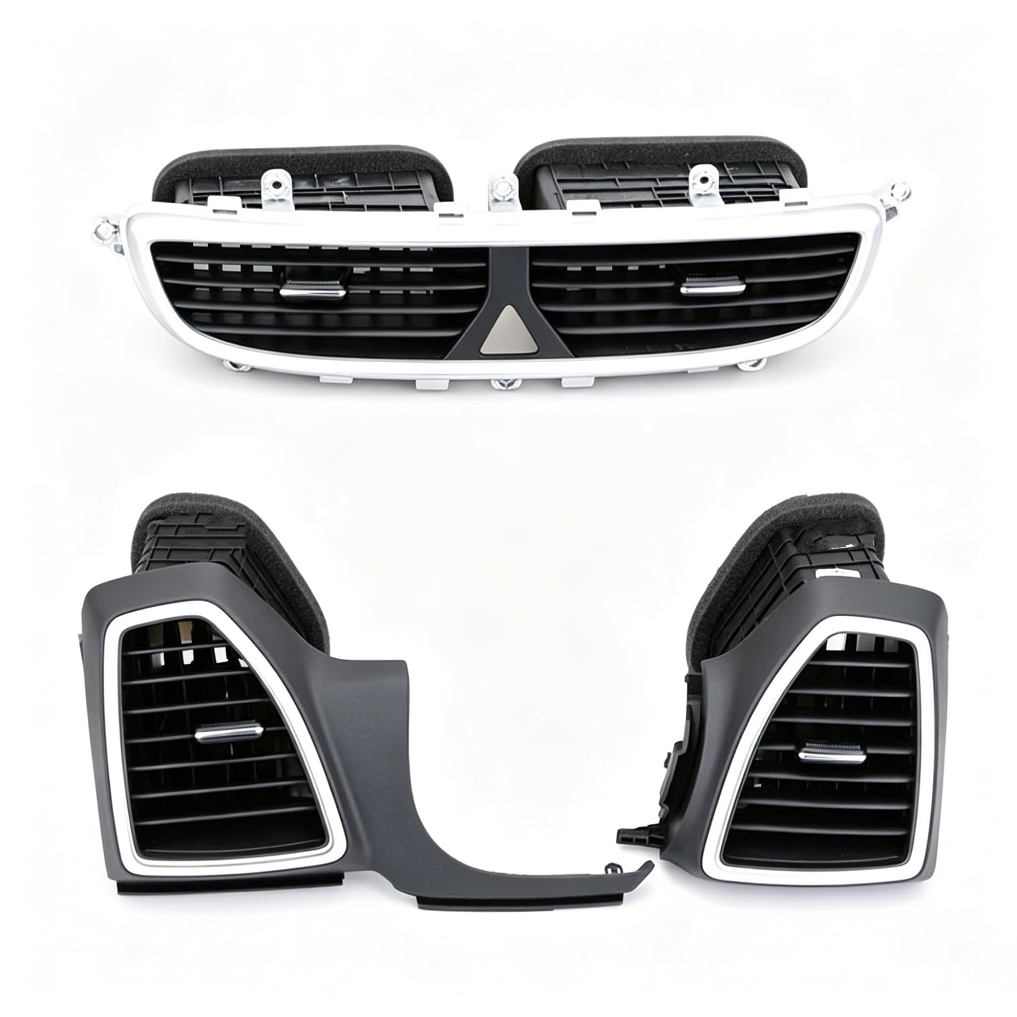 Noheeu Front 3Pcs Air Vent Panel For Car High Air Conditioning Outlet For Hyundai For Tucson 2019-2020 Instrument Panel Car Vent Dashboard Ac(Front 3Pcs)