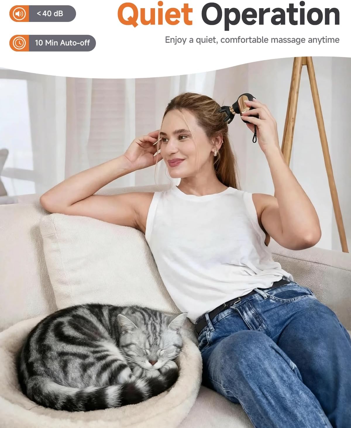 Mini Massage Gun, Deep Tissue Small Muscle Massager for Pain Relief, Travel Massage Gun for Neck Shoulder Thigh Back, Handheld Massager for Office, Birthday - Image 7