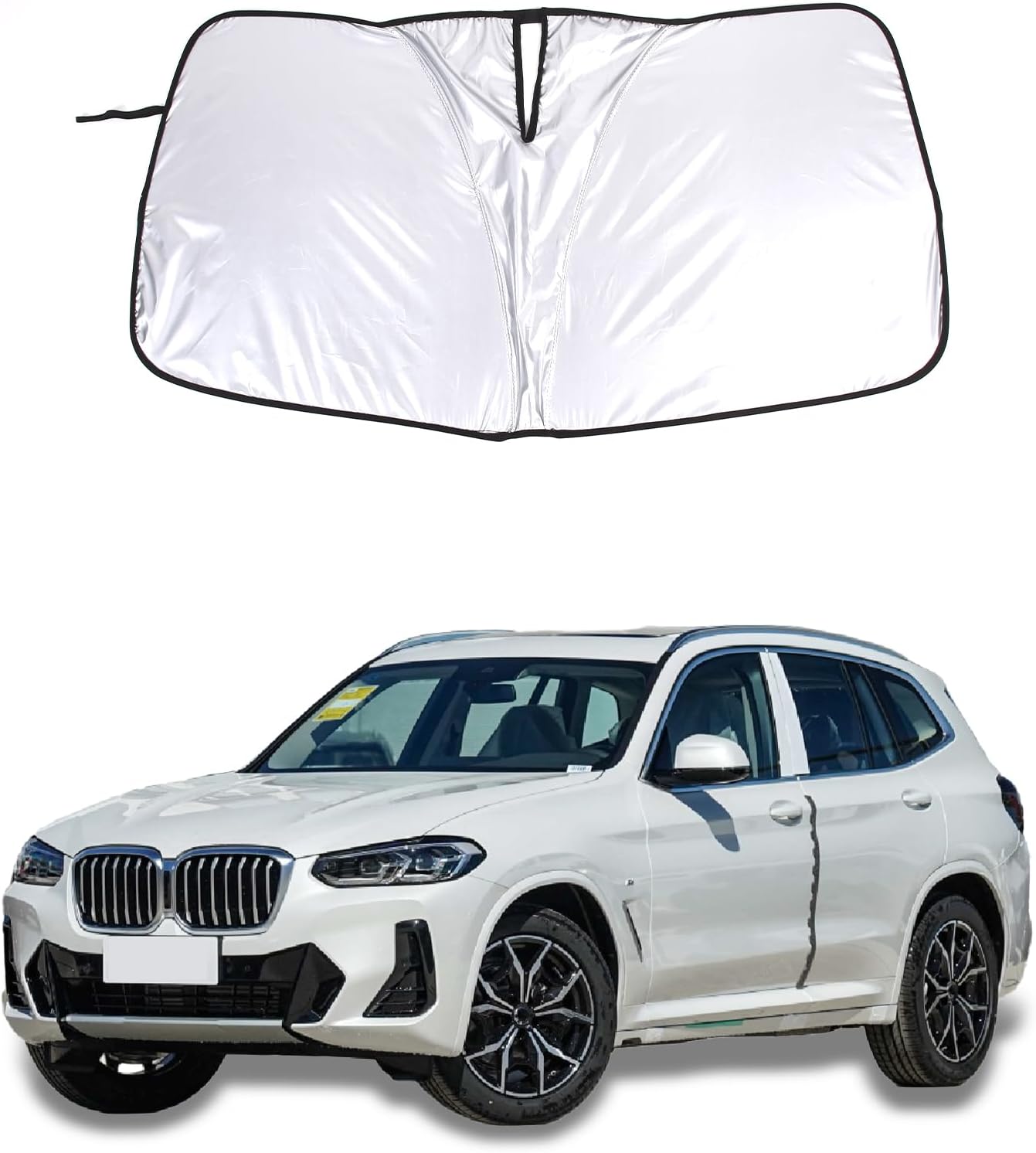 Car Windshield Sunshade,Front Window Sun Visor Compatible with BMW 1 Series F52 2017-2020,BMW X3 G01 2018-2023, BMW 3 Series G20 G28 2019-2022 for BMW Accessories (for BMW X3 G01 2018-2023)