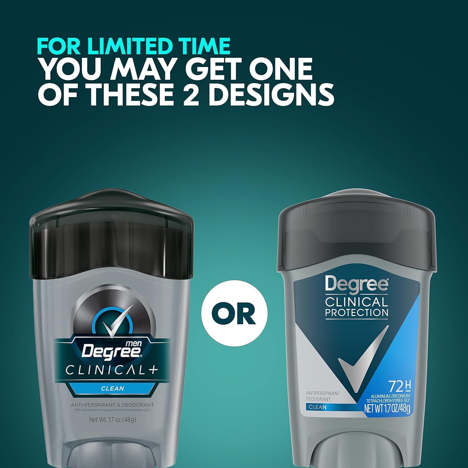 Degree Men Clean Clinical Antiperspirant Deodorant 1.7 oz (Pack of 6) - Image 6