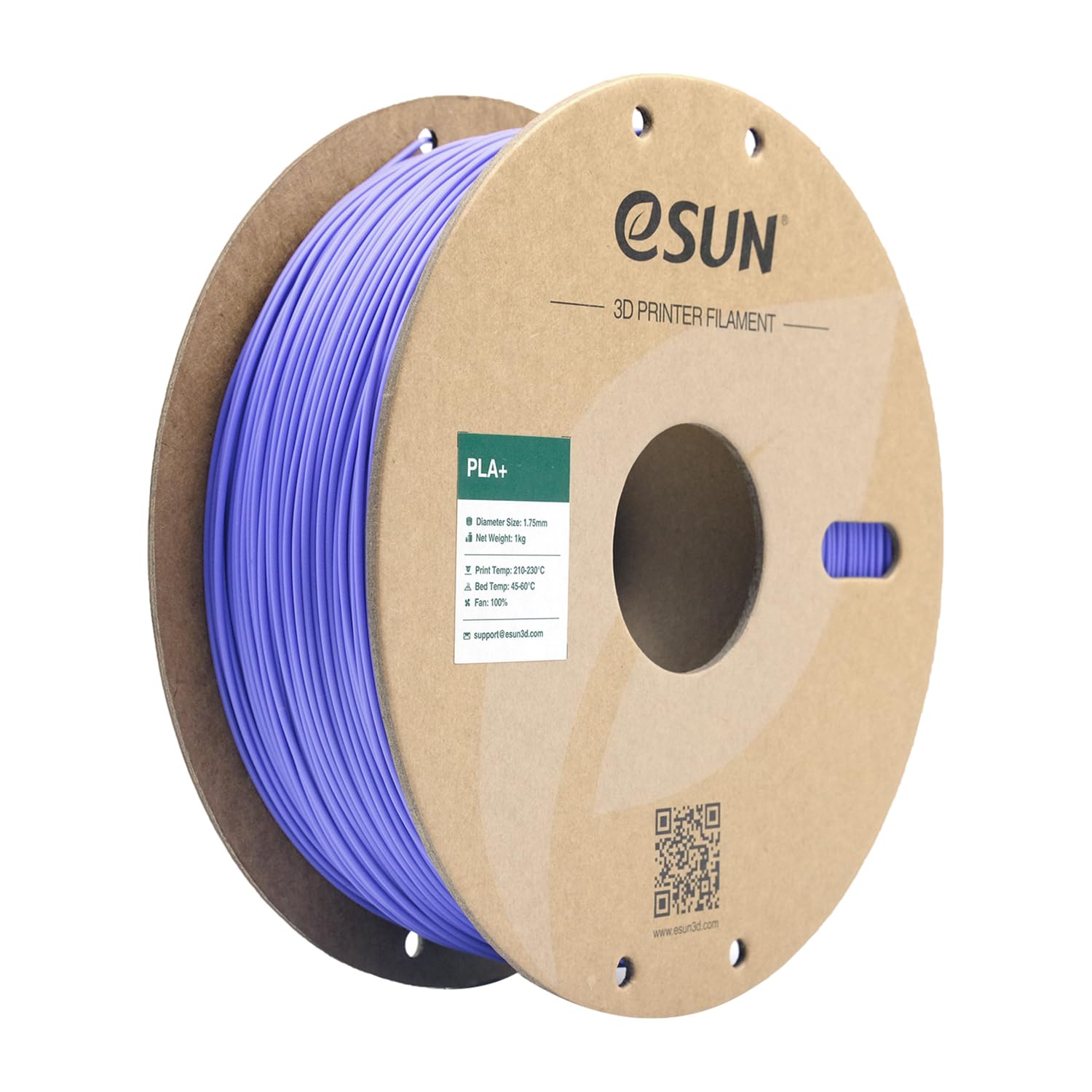 eSUN Filamento PLA+ 1.75mm, Filamento per Stampante 3D PLA Plus, Precisione Dimensionale +/- 0.03mm, Bobina da 1kg (2.2 libbre) Filamento per Stampa 3D per Stampanti 3D, Blu Pervinca