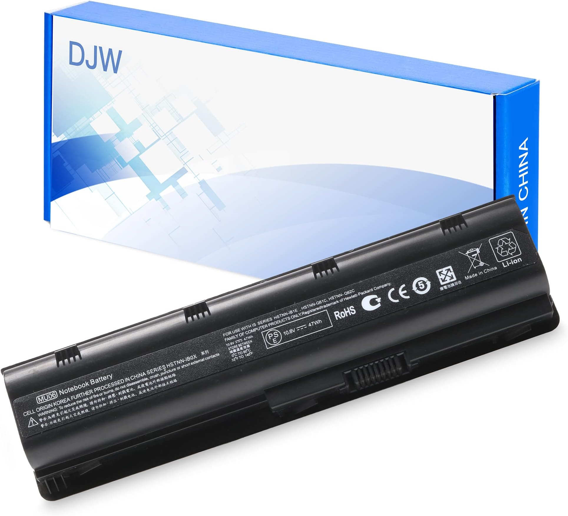 DJW® 47Wh MU06 MU09 Laptop Battery for HP Compaq Presario CQ57 CQ56 CQ32 CQ62 CQ42 CQ43,COMPAQ 435 436 Notebook PC,593553-001 593554-001