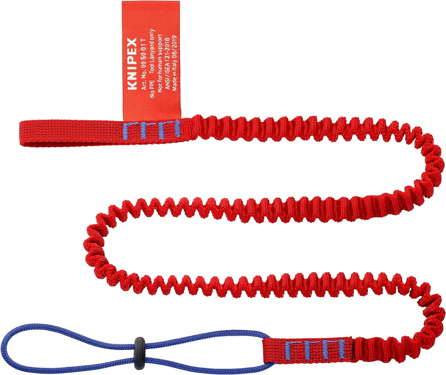 KNIPEX Cuerda de retención en blister 1000 mm, 00 50 01 T BK