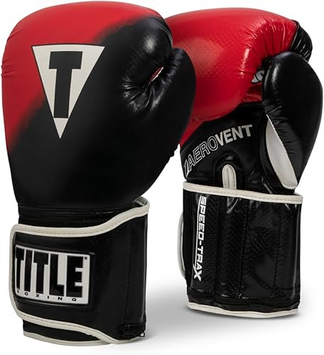 TITLE Boxing Guantes Speed-Trax - Guantes de boxeo con peso, potenciador de velocidad de mano para MMA, kickboxing y entrenamiento de bolsas pesadas